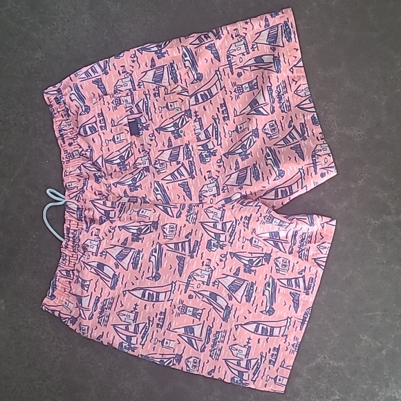 VINEYARD VINES NAUTICAL SAILBOAT PRINT SWIM SHORTS - Picture 7 of 8